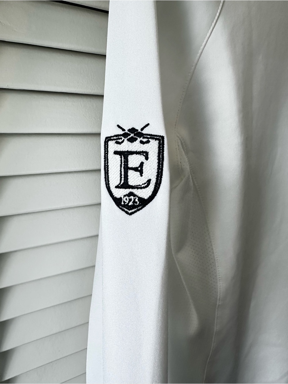 Greg Norman Golf White PlayDry Zip-Front Top with Black Trim‎ - Picture 4 of 4